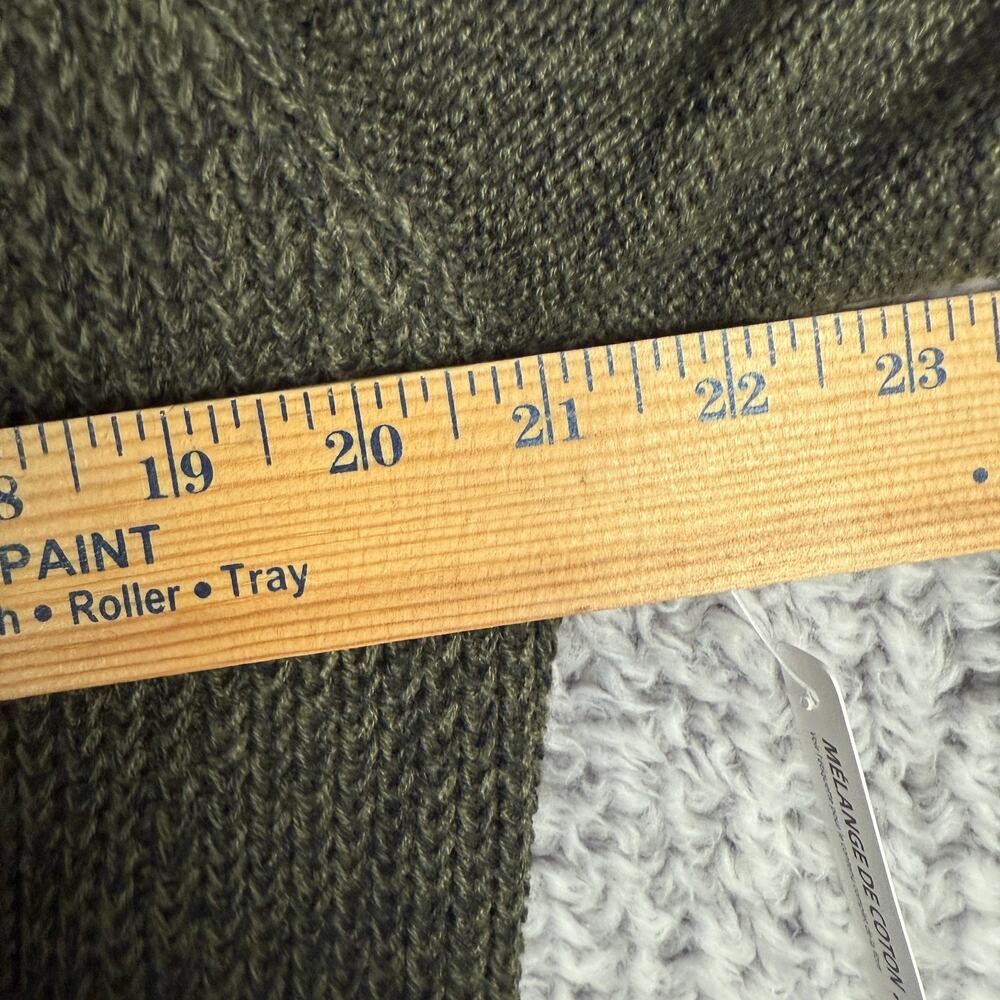 RDI Cardigan Burnt Olive Twist Olive Green Brown Sweater Size Medium Oversized - Picture 7 of 9